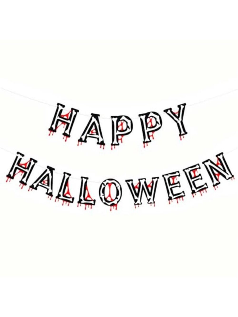 Happy Halloween Banner, Halloween Decorations, Halloween Scary Theme Decor